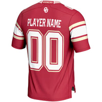 Oklahoma Sooners GameDay Greats NIL Pick-A-Player Football Jersey - Crimson