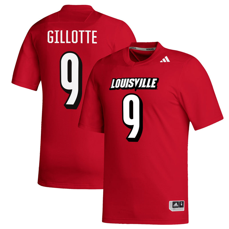 Ashton Gillotte Louisville Cardinals adidas Replica Football Alumni Jersey - Red