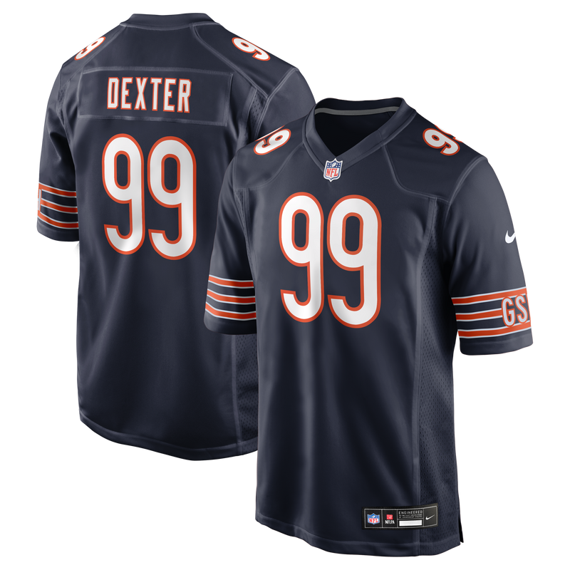 Chicago Bears Gervon Dexter Sr Nike Navy Team Game Jersey