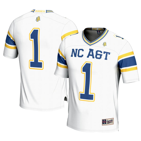#1 North Carolina A&T Aggies GameDay Greats Football Jersey - White