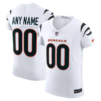 Cincinnati Bengals Nike White Vapor F.U.S.E. Elite Custom Jersey