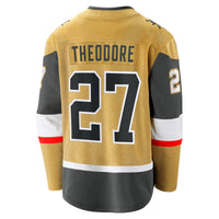 Vegas Golden Knights Shea Theodore Fanatics Gold Home Breakaway Jersey