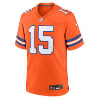Denver Broncos Nik Bonitto Nike Orange Alternate 2 Mile High Collection 1977 Throwback Game Jersey