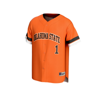 #1 Oklahoma State Cowboys GameDay Greats Lightweight Collegiate Baseball Fashion Jersey - Orange