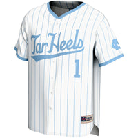 #1 North Carolina Tar Heels GameDay Greats Lightweight Baseball Jersey - White