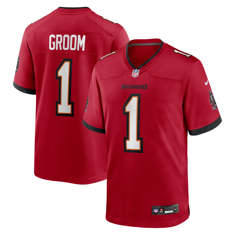 Tampa Bay Buccaneers Number 1 Groom Nike Red Game Jersey