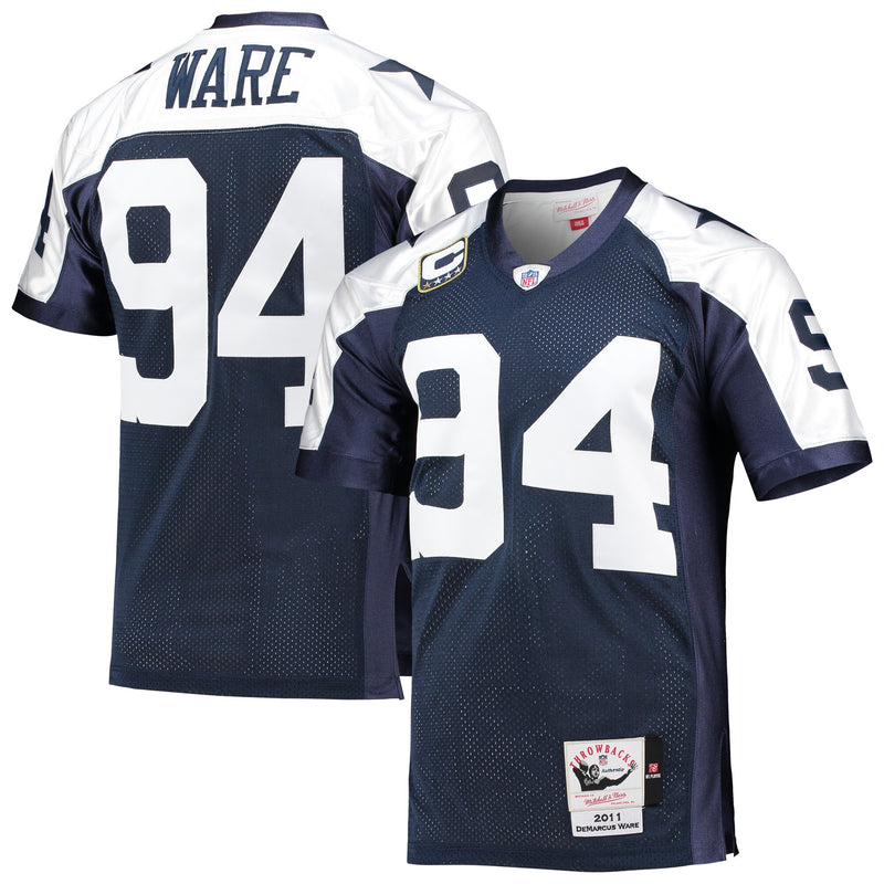 Dallas Cowboys DeMarcus Ware Mitchell & Ness Navy 2011 Authentic Throwback Retired Player Jersey