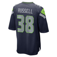 Seattle Seahawks Brady Russell Nike College Navy Game Jersey