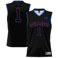 #1 SMU Mustangs GameDay Greats Lightweight Basketball Jersey - Black
