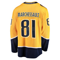 Nashville Predators Jonathan Marchessault Fanatics Gold Home Premier Breakaway Player Jersey