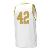 #42 Notre Dame Fighting Irish Under Armour Replica Basketball Jersey - White
