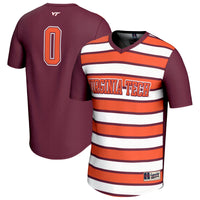 Virginia Tech Hokies GameDay Greats Lightweight Collegiate #0 Soccer Fashion Jersey - Maroon