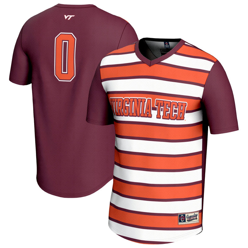 Virginia Tech Hokies GameDay Greats Lightweight Collegiate #0 Soccer Fashion Jersey - Maroon