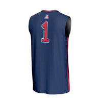 #1 Arizona Wildcats GameDay Greats Lightweight Collegiate Basketball Fashion Jersey - Navy