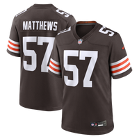 Cleveland Browns Clay Matthews Nike Brown Game Retired Player Jersey