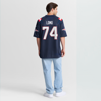 New England Patriots Caleb Lomu Nike Navy 2026 NFL Draft First Round Pick No. 28 Team Game Jersey