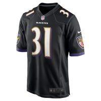 Baltimore Ravens Jamal Lewis Nike Black Retired Player Alternate Game Jersey