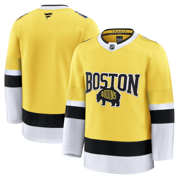 Boston Bruins Fanatics Gold 2026 NHL Stadium Series Premium Jersey