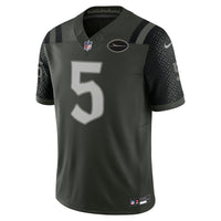 New York Jets Garrett Wilson Nike Gotham Green 2025 Rivalries Collection Stitched Limited Jersey