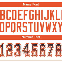 Custom Navy Orange-White Drift Fashion Football Jersey