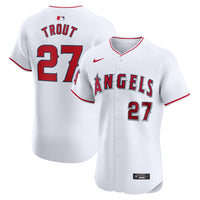 Los Angeles Angels Mike Trout Nike White Home Elite Player Jersey