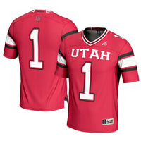 #1 Utah Utes GameDay Greats Football Jersey - Red