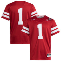 #1 Nebraska Huskers adidas Premier Jersey - Scarlet