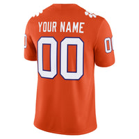 Clemson Tigers Nike Custom Football Game Jersey - Orange