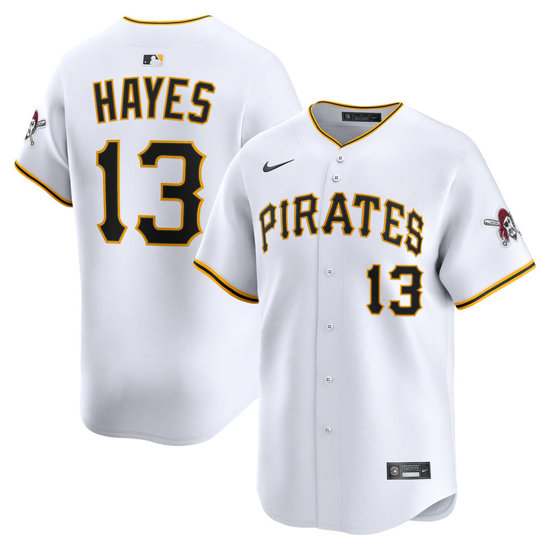 Pittsburgh Pirates Ke'Bryan Hayes Nike White Home Limited Player Jersey
