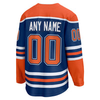 Edmonton Oilers Fanatics Royal Home Breakaway Custom Jersey