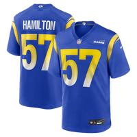 Los Angeles Rams Ty Hamilton Nike Royal Team Game Jersey