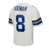 Dallas Cowboys Troy Aikman Mitchell & Ness White Legacy Replica Jersey