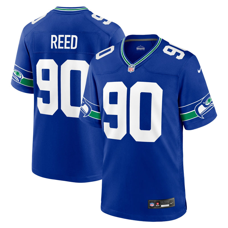 Seattle Seahawks Jarran Reed Nike Royal Alternate Game Jersey
