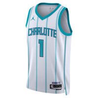 Charlotte Hornets Jordan Brand Association Edition Swingman Jersey - White - LaMelo Ball