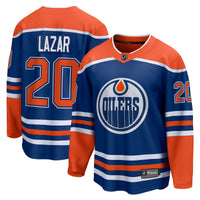 Edmonton Oilers Curtis Lazar Fanatics Royal Home Breakaway Jersey
