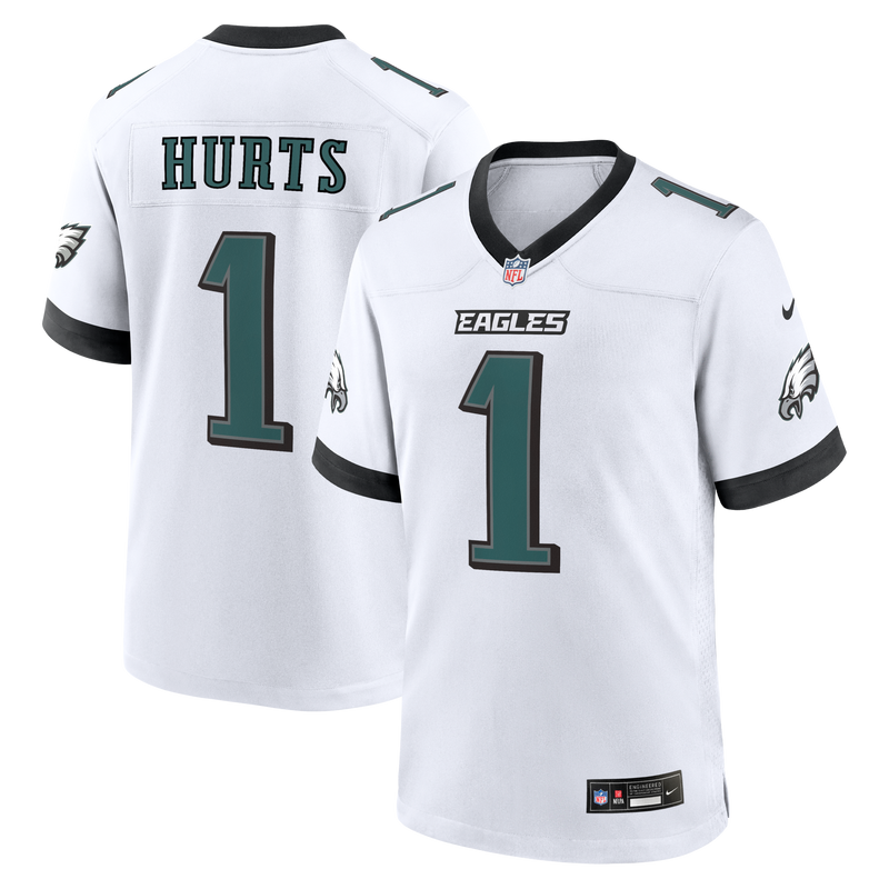 Philadelphia Eagles Jalen Hurts Nike White Game Jersey