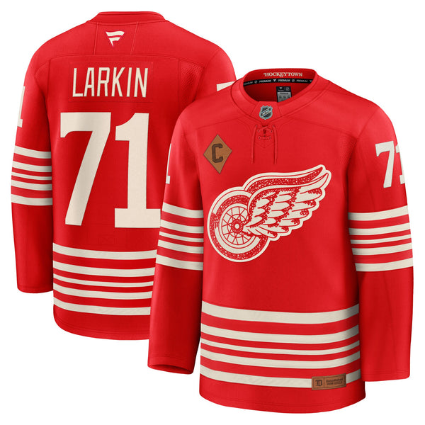 Detroit Red Wings Dylan Larkin Fanatics Red Centennial Premium Player Jersey