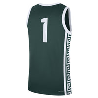 #1 Michigan State Spartans Nike Road Replica Jersey - Green