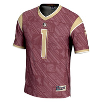 Florida State Seminoles #1 GameDay Greats Garnet Highlight Print Football Fashion Jersey