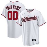 Washington Nationals Nike White Home Custom Replica Jersey