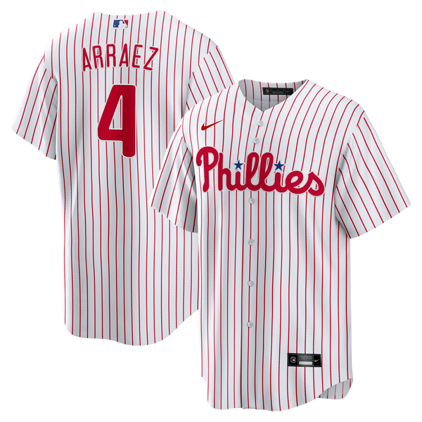 Philadelphia Phillies Luis Arraez Nike White Home Replica Jersey
