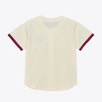 Texas A&M Aggies Mitchell & Ness Mesh Button-Up Batting Practice Baseball Jersey - Cream