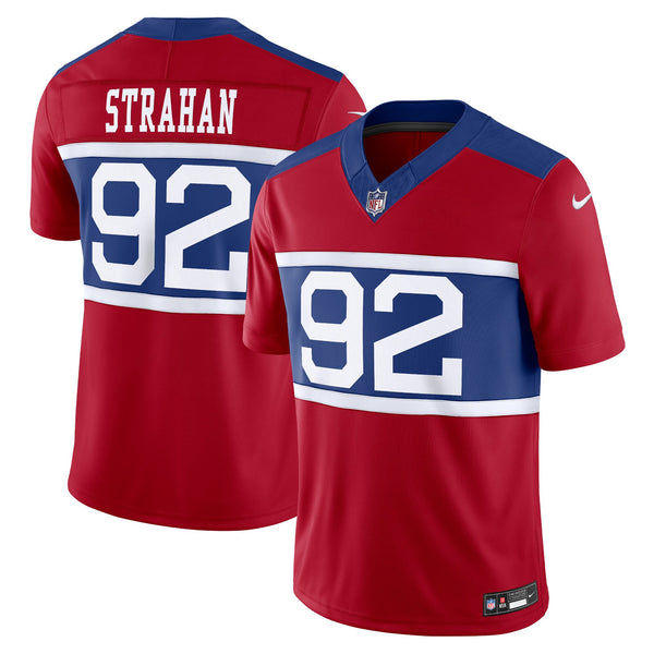 New York Giants Michael Strahan Nike Century Red Alternate Vapor F.U.S.E. Retired Player Limited Jersey