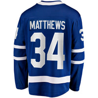 Toronto Maple Leafs Auston Matthews Fanatics Blue Captain Patch Home Breakaway Player Jersey
