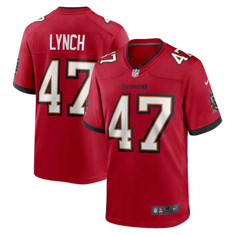 Tampa Bay Buccaneers John Lynch Nike Red Retired Player Game Jersey