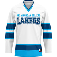 Mid Michigan College GameDay Greats Hockey Jersey - White