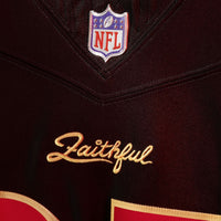San Francisco 49ers Christian McCaffrey Nike Black 2025 Rivalries Collection Stitched Limited Jersey