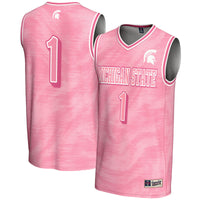 #1 Michigan State Spartans GameDay Greats Lightweight Basketball Fashion Jersey - Pink