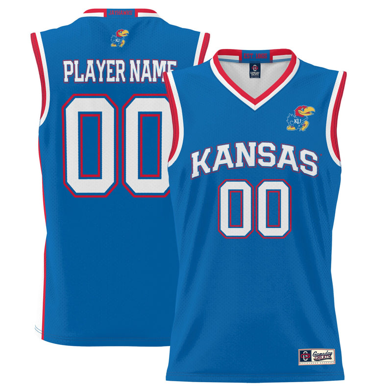 Kansas Jayhawks GameDay Greats Lightweight NIL Pick-A-Player Basketball Jersey - Royal