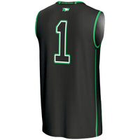 #1 North Dakota GameDay Greats Lightweight Basketball Fashion Jersey - Black